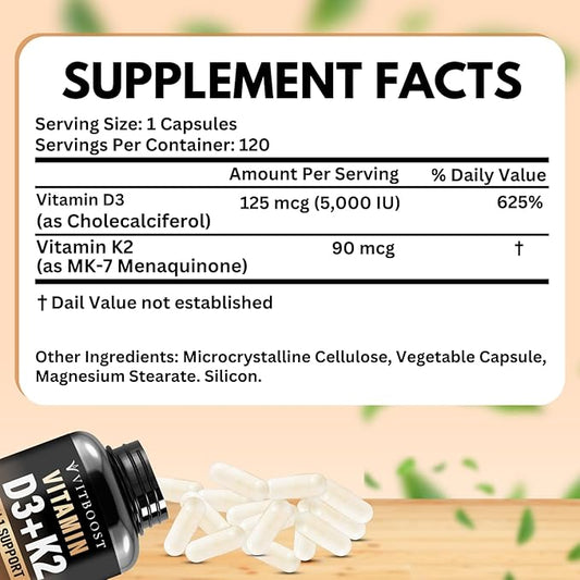 Vitamina D3 + K2 Complex