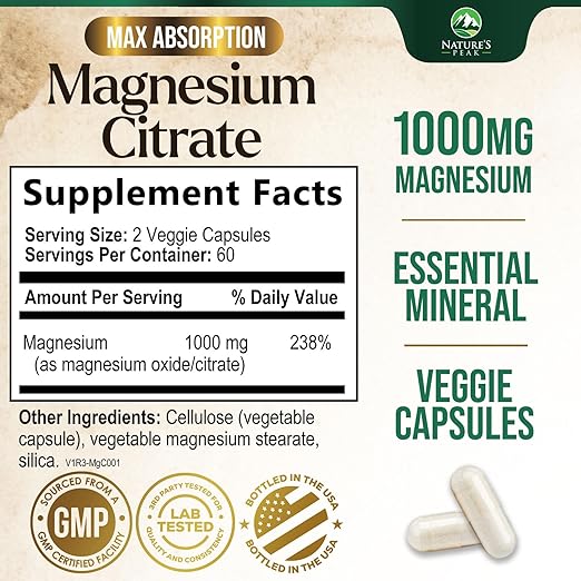 Citrato de Magnesio 1,000 mg