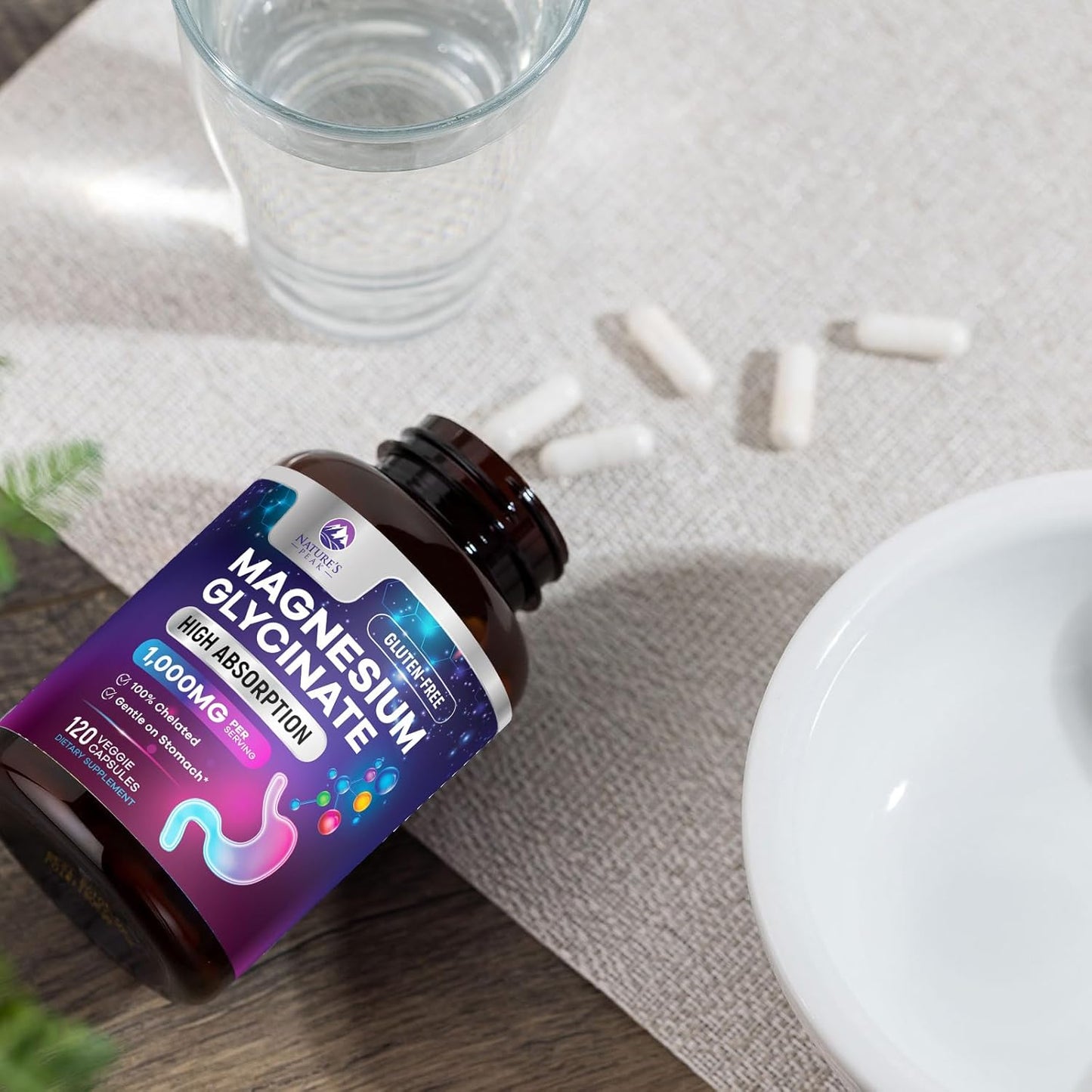 Glicinato de magnesio 1,000MG