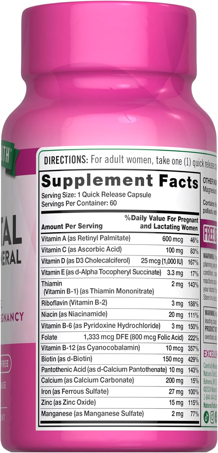 Vitaminas Prenatales con Ácido Fólico