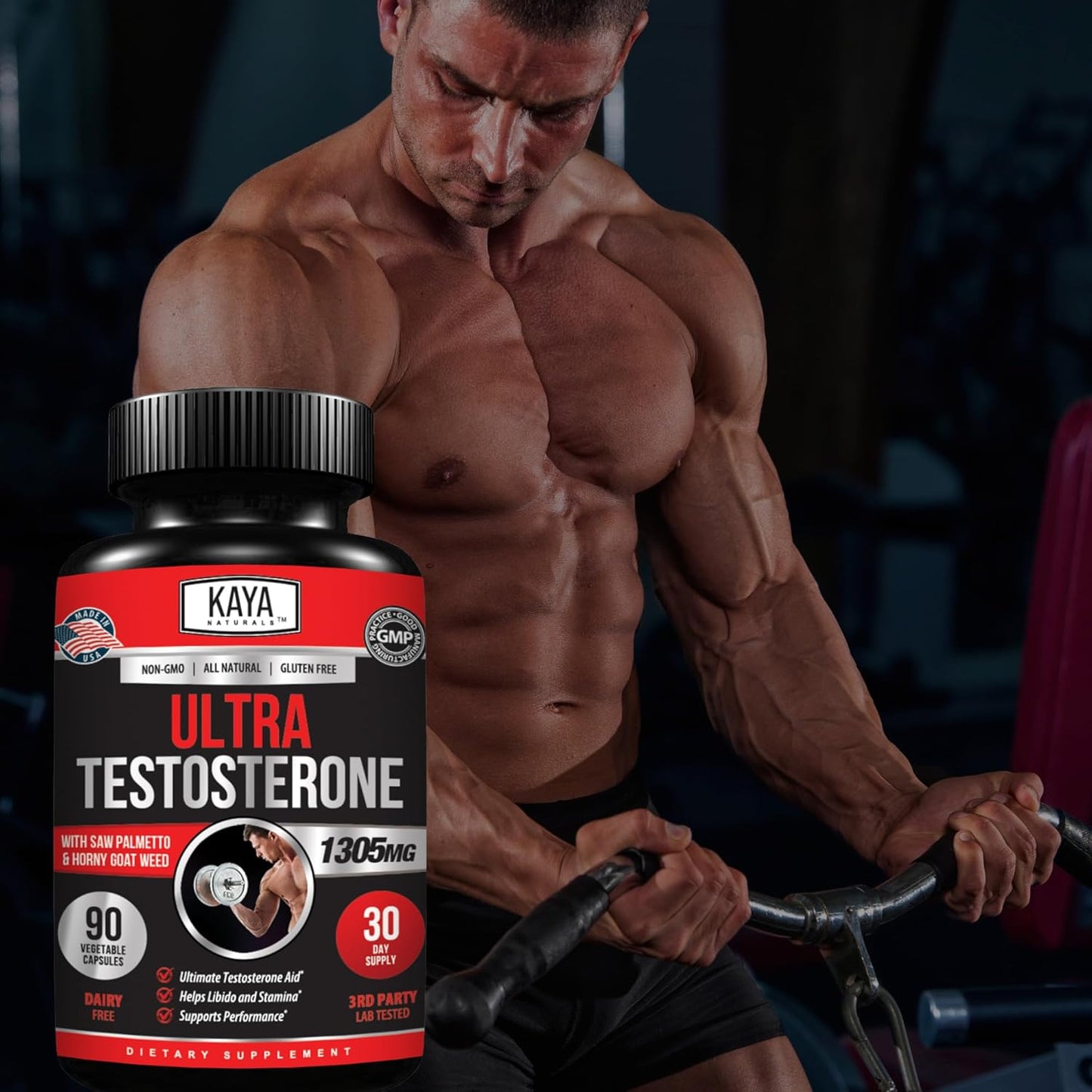Potenciador Natural de Testosterona Kaya Naturals Ultra Testosterone