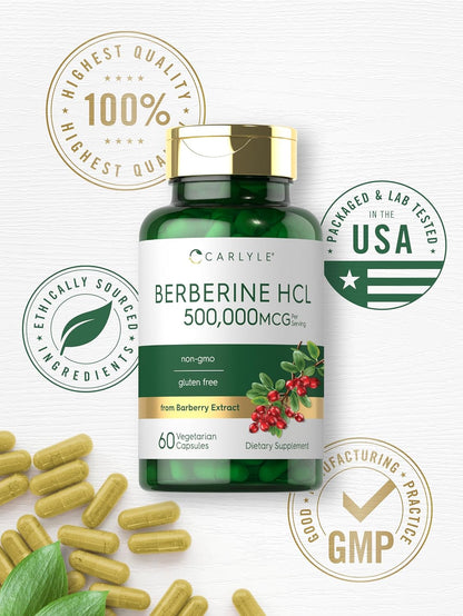 Carlyle Berberine HCL 500 mg