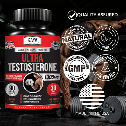 Potenciador Natural de Testosterona Kaya Naturals Ultra Testosterone