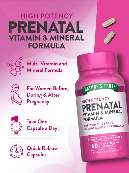 Vitaminas Prenatales con Ácido Fólico