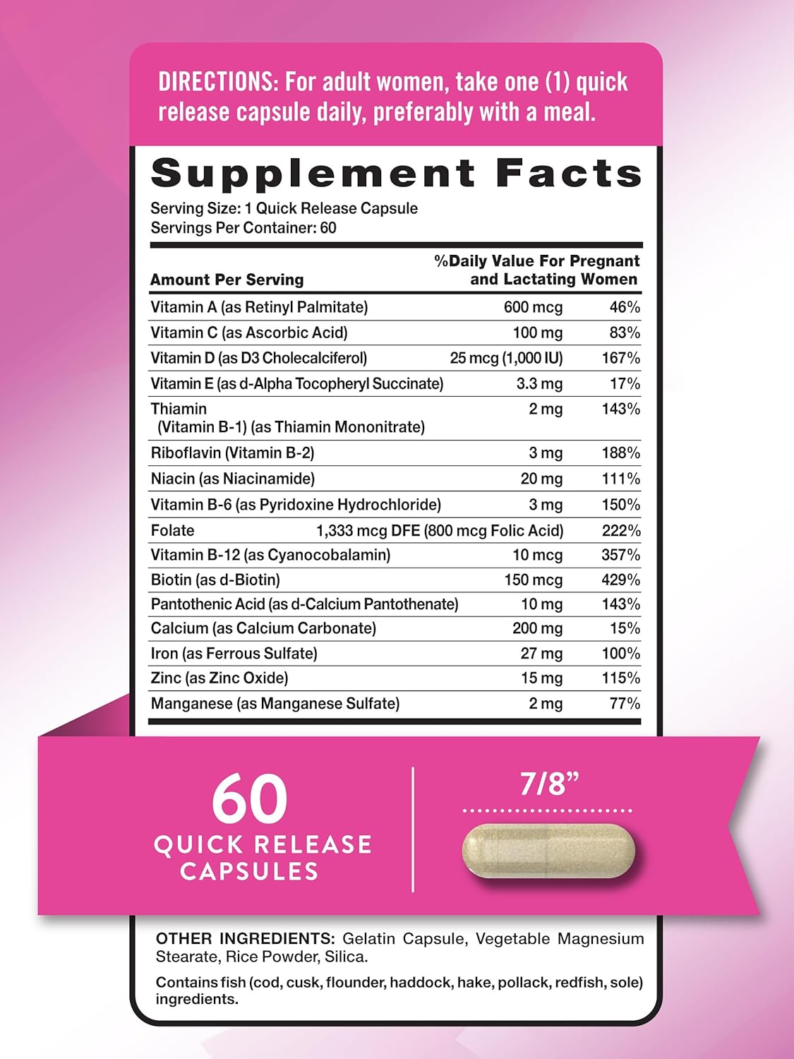 Vitaminas Prenatales con Ácido Fólico