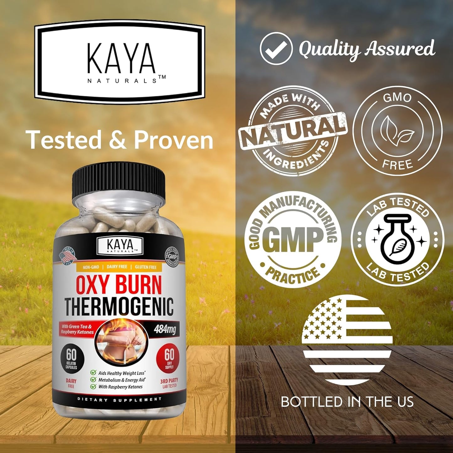 Quemador de Grasa Kaya Naturals Oxy Burn